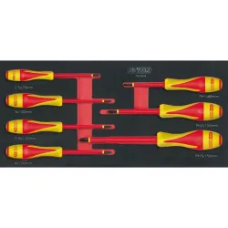 Module de tournevis isolés 1000V ULTIMATE® Fente - PHILLIPS® . 7 pièces KSTOOLS 713.6015 | 713.6015
