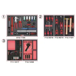 Composition d'outils spéciale roue pour servante . 60 pièces KSTOOLS 714.0060 | 714.0060