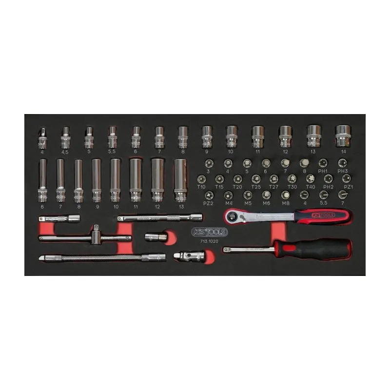 Composition d'outils 5 tiroirs pour servante . 311 pièces KSTOOLS 714.0311 | 714.0311