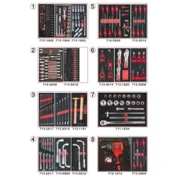 Composition d'outils PL 8 tiroirs pour servante . 354 pièces KSTOOLS 714.0330 | 714.0330
