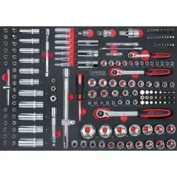 Composition d'outils 5 tiroirs pour servante . 384 pièces KSTOOLS 714.0380 | 714.0380