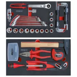 Composition 77 outils pour servante mobile bi-matière 850.0340 KSTOOLS 800.0077 | 800.0077