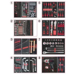Servante 14 tiroirs équipée de 354 outils KSTOOLS 809.1730 | 809.1730
