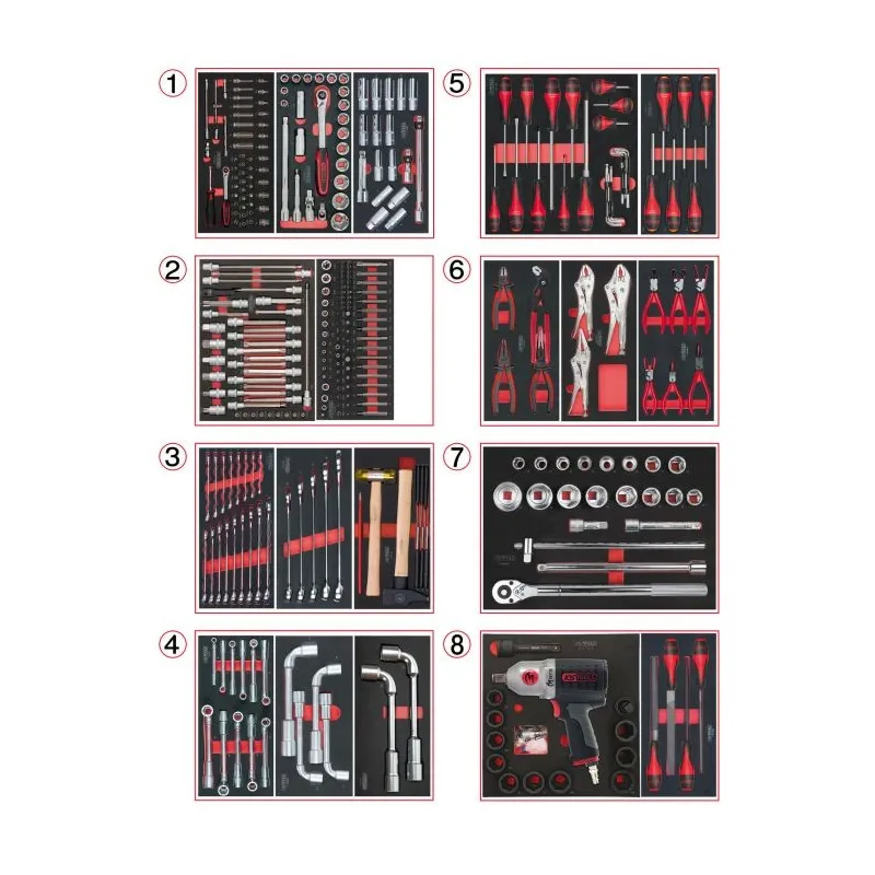 Servante 14 tiroirs équipée de 354 outils KSTOOLS 809.1730 | 809.1730 Servante 14 tiroirs équipée de 354 outils KSTOOLS 809.1730 | 809.1730