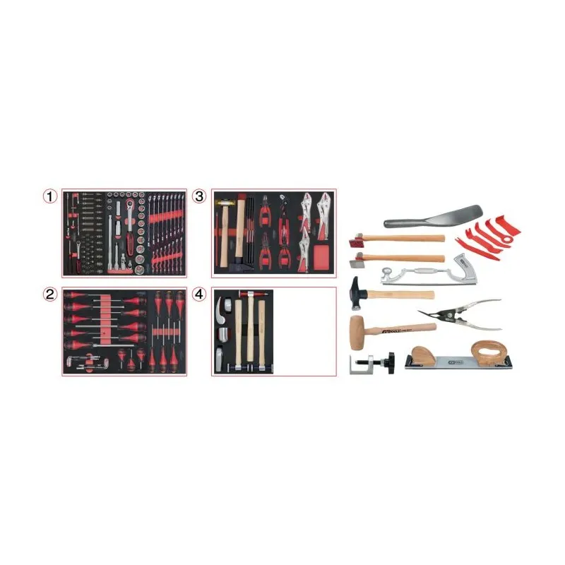 Servante ULTIMATE 5 tiroirs avec composition pour la carrosserie . 166 pcs KSTOOLS 809.5154 | 809.5154 Servante ULTIMATE 5 tiroirs avec composition pour la carrosserie . 166 pcs KSTOOLS 809.5154 | 809.5154