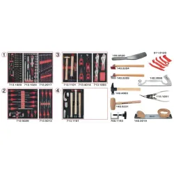 Servante ULTIMATE 5 tiroirs avec composition pour la carrosserie . 166 pcs KSTOOLS 809.5154 | 809.5154
