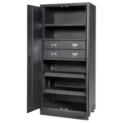 Armoire de rangement haute à 2 tiroirs . L. 903 x l. 518 x  H. 1950 mm KSTOOLS 810.8057 | 810.8057