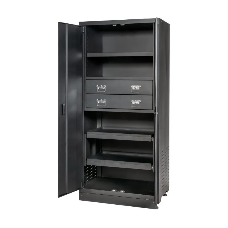 Armoire de rangement haute à 2 tiroirs . L. 903 x l. 518 x  H. 1950 mm KSTOOLS 810.8057 | 810.8057
