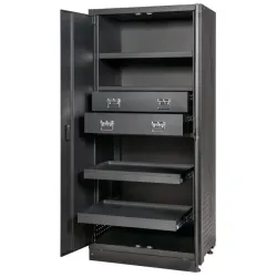 Armoire de rangement haute à 2 tiroirs . L. 903 x l. 518 x  H. 1950 mm KSTOOLS 810.8057 | 810.8057