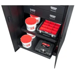 Armoire de rangement haute à 2 tiroirs . L. 903 x l. 518 x  H. 1950 mm KSTOOLS 810.8057 | 810.8057