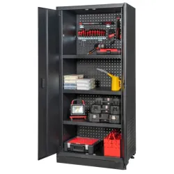 Armoire de rangement haute à 4 étagères . L. 903 x l. 518 x  H. 1950 mm KSTOOLS 810.8058 | 810.8058