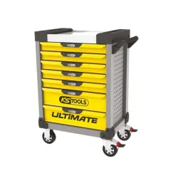 Servante ULTIMATE grise et jaune . 7 tiroirs KSTOOLS 814.0007 | 814.0007