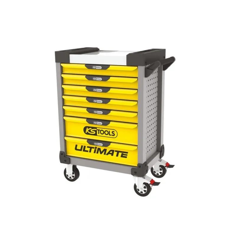Servante ULTIMATE grise et jaune . 7 tiroirs KSTOOLS 814.0007 | 814.0007
