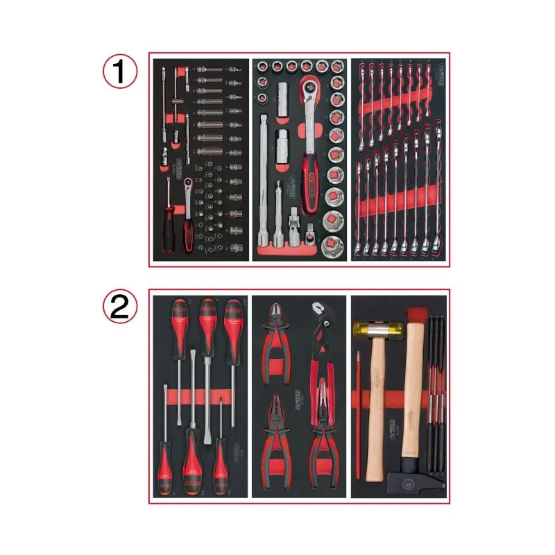 Servante ULTIMATE grise et noire 7 tiroirs équipée de 114 outils KSTOOLS 816.7114 | 816.7114 Servante ULTIMATE grise et noire 7 tiroirs équipée de 114 outils KSTOOLS 816.7114 | 816.7114