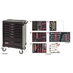 Servante One by One 7 tiroirs spéciale carrosserie . 177 pcs KSTOOLS 823.7177 | 823.7177