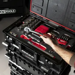 Ensemble de caisses SCM avec trolley . 3 pièces KSTOOLS 850.0380 | 850.0380