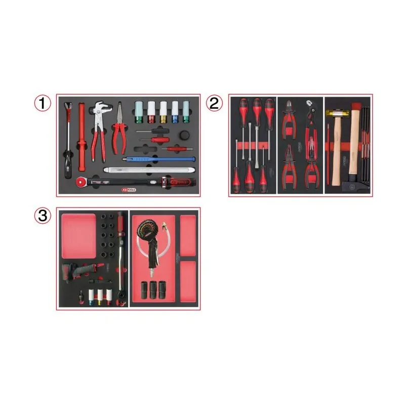 Servante RACING 5 tiroirs équipée de 60 outils - spéciale Roue KSTOOLS 855.5060 | 855.5060 Servante RACING 5 tiroirs équipée de 60 outils - spéciale Roue KSTOOLS 855.5060 | 855.5060