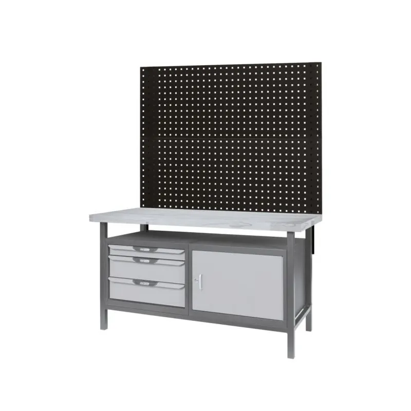 Plateau mural perforé pour fixation de crochets et accessoires . L. 1m50 KSTOOLS 865.0141 | 865.0141 Plateau mural perforé pour fixation de crochets et accessoires . L. 1m50 KSTOOLS 865.0141 | 865.0141