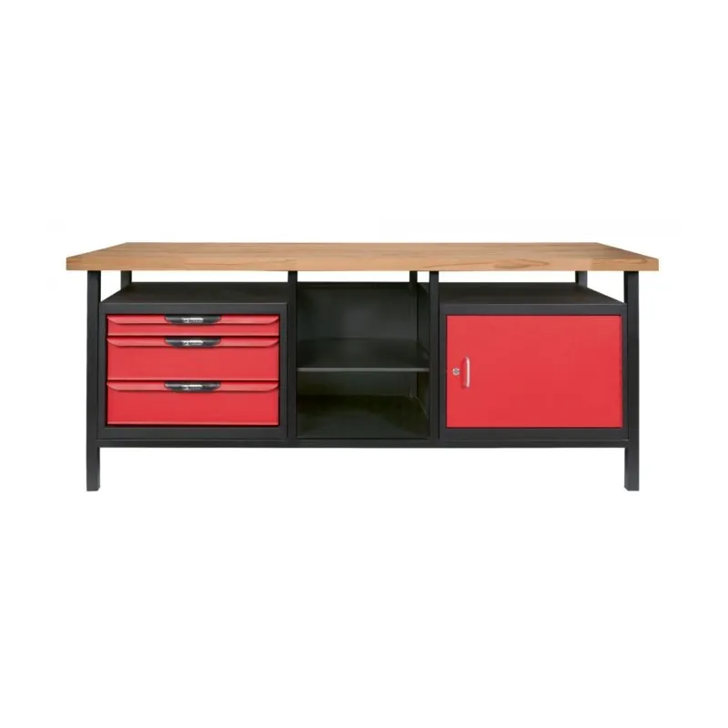Etabli professionnel d'atelier 1 porte et 3 tiroirs . L.2m KSTOOLS 865.0210 | 865.0210 Etabli professionnel d'atelier 1 porte et 3 tiroirs . L.2m KSTOOLS 865.0210 | 865.0210