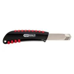Cutter manche bi-matière à retour de lame automatique . 18 mm- L.190mm KSTOOLS 907.2141 | 907.2141
