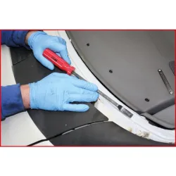 Grattoir emmanché désaxé de 10° . 25x300 mm KSTOOLS 907.2234 | 907.2234