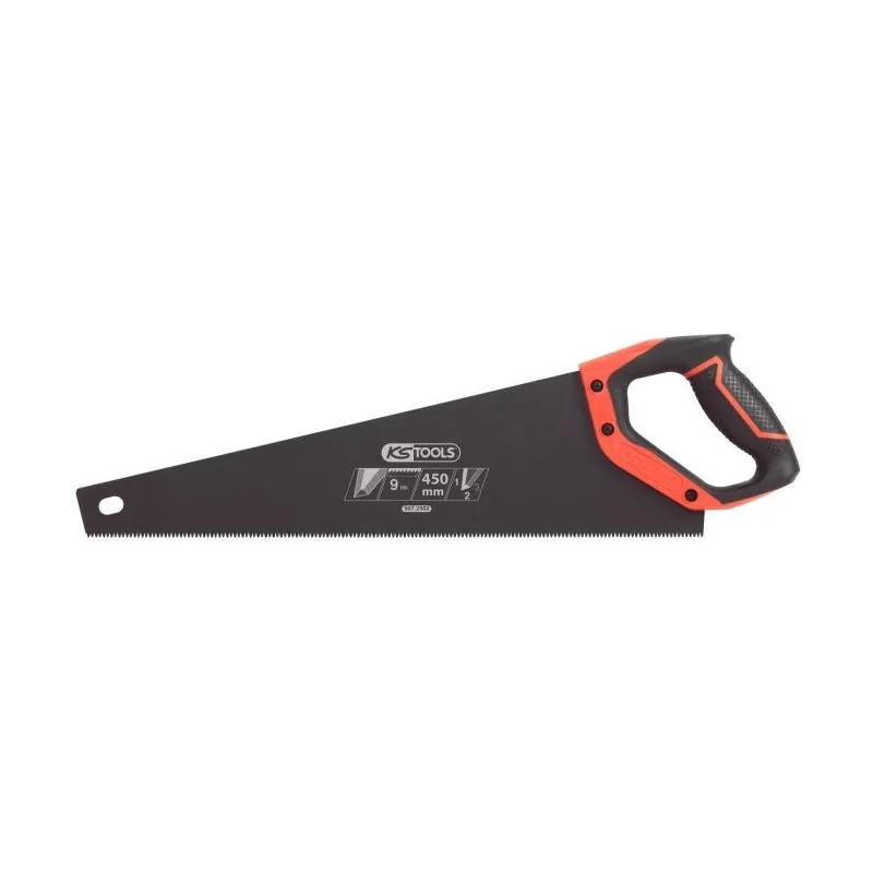 Scie égoine travaux de precision 450mm . 3 angles de coupe 9TPI . poignée bi-mat. KSTOOLS 907.2502 | 907.2502 Scie égoine travaux de precision 450mm . 3 angles de coupe 9TPI . poignée bi-mat. KSTOOLS 907.2502 | 907.2502
