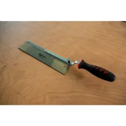 Scie à dos reversible pour travaux de finition L. 250mm . 2 angles de coupe 13TPI KSTOOLS 907.2511 | 907.2511
