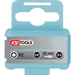 Boîte de 5 embouts POZIDRIV INOXplus PZ3 L. 25 mm KSTOOLS 910.2225 | 910.2225