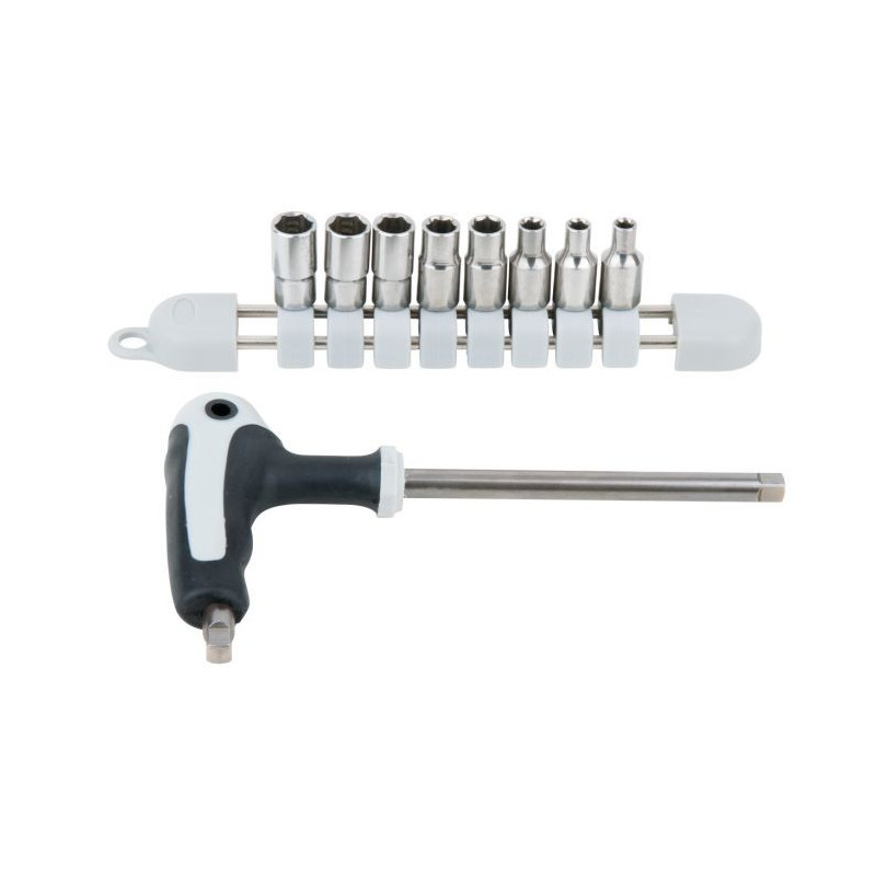 Jeu de clé à douille et douiles 1/4" INOX . 9 pièces KSTOOLS 910.2450 | 910.2450 Jeu de clé à douille et douiles 1/4" INOX . 9 pièces KSTOOLS 910.2450 | 910.2450