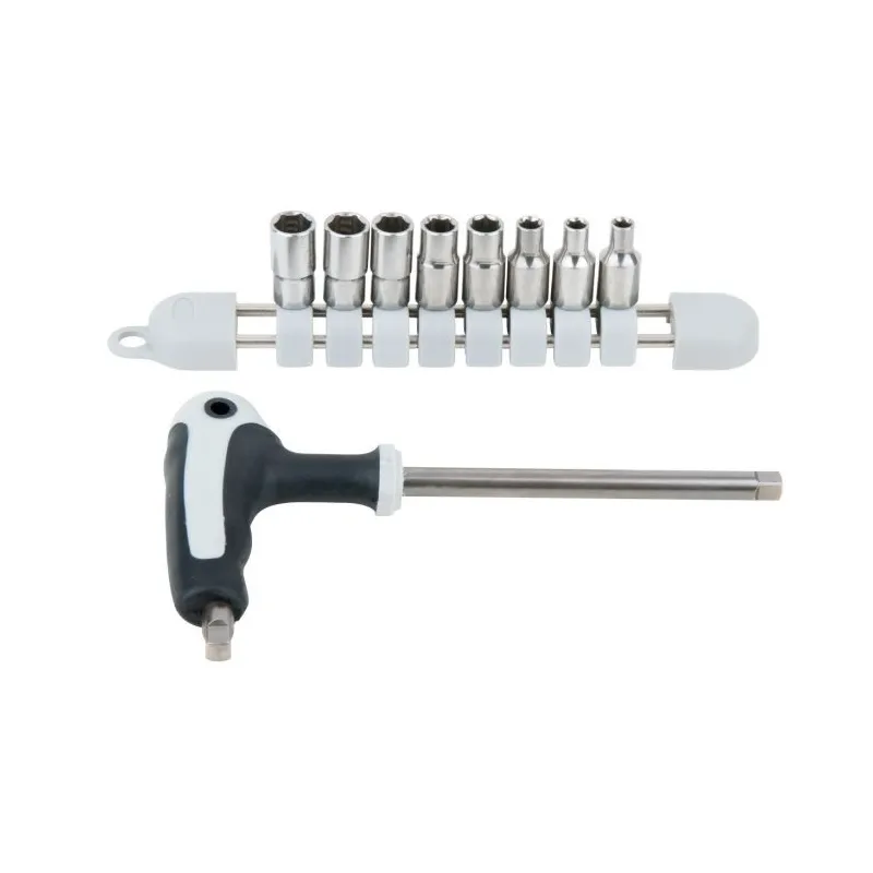 Jeu de clé à douille et douiles 1/4" INOX . 9 pièces KSTOOLS 910.2450 | 910.2450 Jeu de clé à douille et douiles 1/4" INOX . 9 pièces KSTOOLS 910.2450 | 910.2450