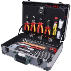 Valise d'électricien 1/4" + 1/2“ . 128 pièces KSTOOLS 911.0628 | 911.0628