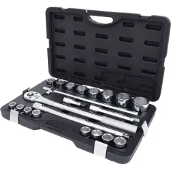 Coffret de douilles 6 pans métriques et accessoires 3/4" . 21 pièces KSTOOLS 911.0721 | 911.0721