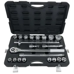 Coffret de douilles 6 pans métriques et accessoires 3/4" . 21 pièces KSTOOLS 911.0721 | 911.0721