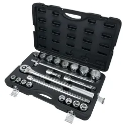 Coffret de douilles 6 pans métriques et accessoires 3/4" . 21 pièces KSTOOLS 911.0721 | 911.0721