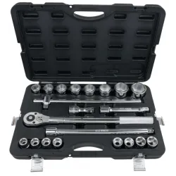 Coffret de douilles 6 pans en pouces et accessoires 3/4'' . 21 pièces KSTOOLS 911.0752 | 911.0752