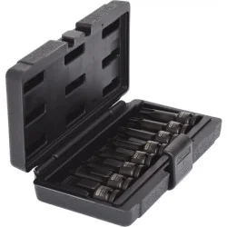 Jeu de douilles longues à chocs TORX® T30-80 1/2" . 8 pièces KSTOOLS 911.0901 | 911.0901