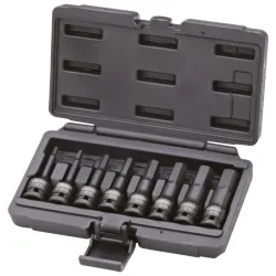 Jeu de douilles mâles à chocs 6 pans 1/2" . L.75 mm - 8 pcs KSTOOLS 911.0902 | 911.0902