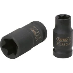 Douille à chocs courte TORX® 1/2" . E18 KSTOOLS 911.0963 | 911.0963