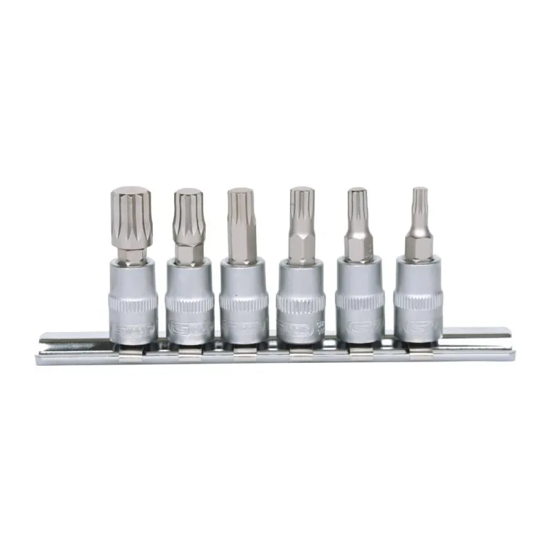 Rail de 6 douilles tournevis ULTIMATE XZN® 1/4'' . M4-M10 KSTOOLS 911.1547 | 911.1547 Rail de 6 douilles tournevis ULTIMATE XZN® 1/4'' . M4-M10 KSTOOLS 911.1547 | 911.1547