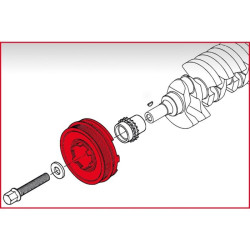 Jeu de clés de blocage de poulie damper pour BMW KSTOOLS 911.1720 | 911.1720