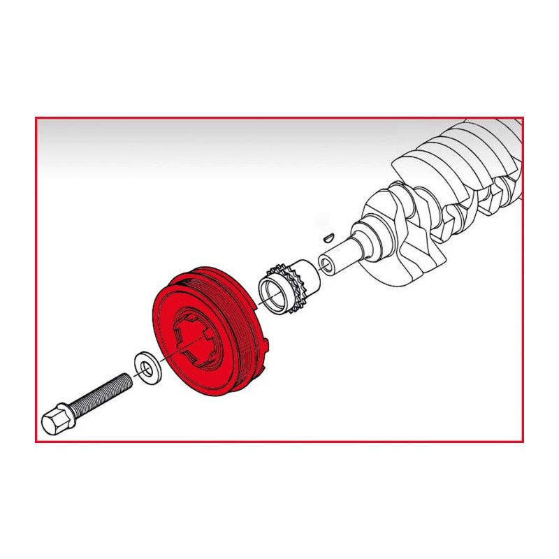 Jeu de clés de blocage de poulie damper pour BMW KSTOOLS 911.1720 | 911.1720 Jeu de clés de blocage de poulie damper pour BMW KSTOOLS 911.1720 | 911.1720