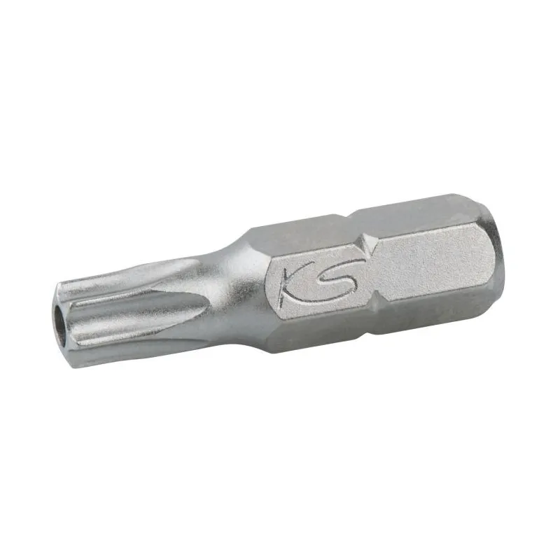 Boîte de 5 embouts de vissage TORX® percé . L.25 mm - 1/4" - TB15 KSTOOLS 911.2286 | 911.2286