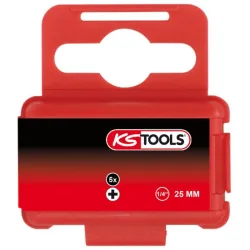 Boîte de 5 embouts de vissage PHILLIPS® . L.25 mm - 1/4'' - PH0 KSTOOLS 911.2394 | 911.2394