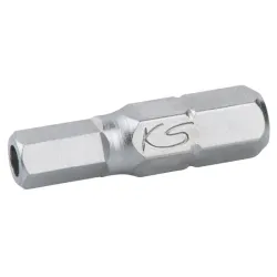 Boîte de 5 embouts de vissage 6 pans percé . L.25 mm - 1/4" - 2 mm KSTOOLS 911.2935 | 911.2935