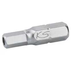Boîte de 5 embouts de vissage 6 pans percé . L.25 mm - 1/4" - 2 .5 mm KSTOOLS 911.2938 | 911.2938