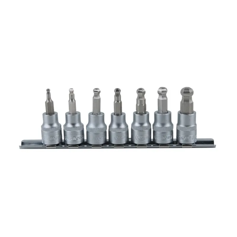 Rail de 7 douilles tournevis 6 pans sphérique ULTIMATE® 3/8'' KSTOOLS 911.3922 | 911.3922 Rail de 7 douilles tournevis 6 pans sphérique ULTIMATE® 3/8'' KSTOOLS 911.3922 | 911.3922