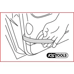 Jeu de leviers plastique pour baguettes et revêtements . 5 pièces KSTOOLS 911.8120 | 911.8120