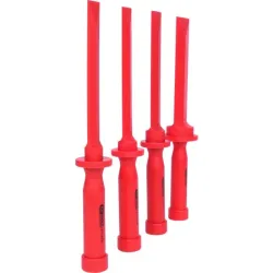 Jeu de grattoirs plats en PVC souple . 4 pièces KSTOOLS 911.8130 | 911.8130