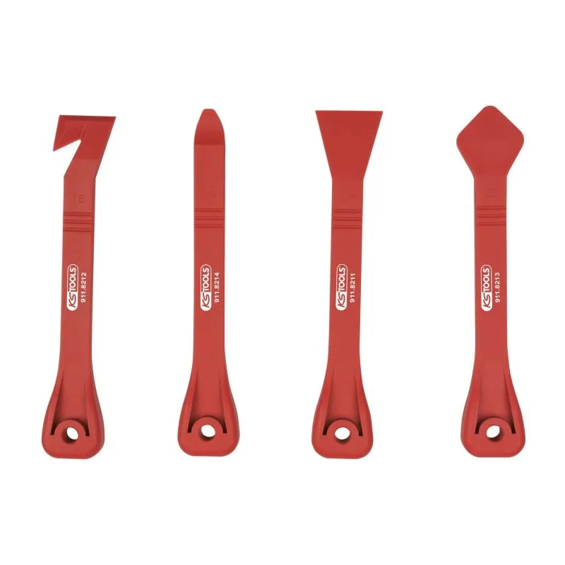 Jeu de leviers et grattoirs pour vitre . 4 pcs KSTOOLS 911.8210 | 911.8210