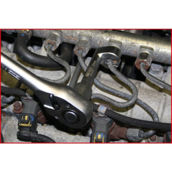 Clé pour conduites d'injection diesel 1/2" . 18 mm KSTOOLS 913.1215 | 913.1215